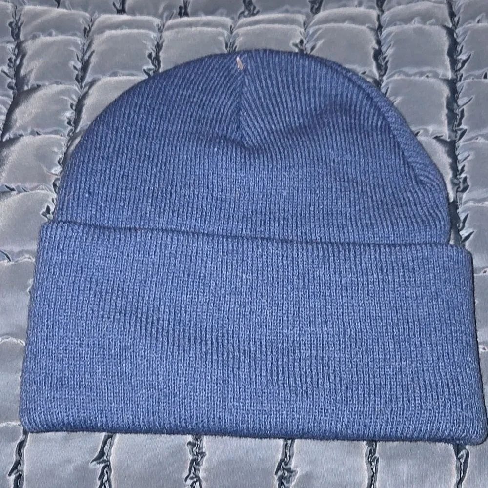 New AE American Eagle Knit Workwear Beanie Blue Unisex One Size